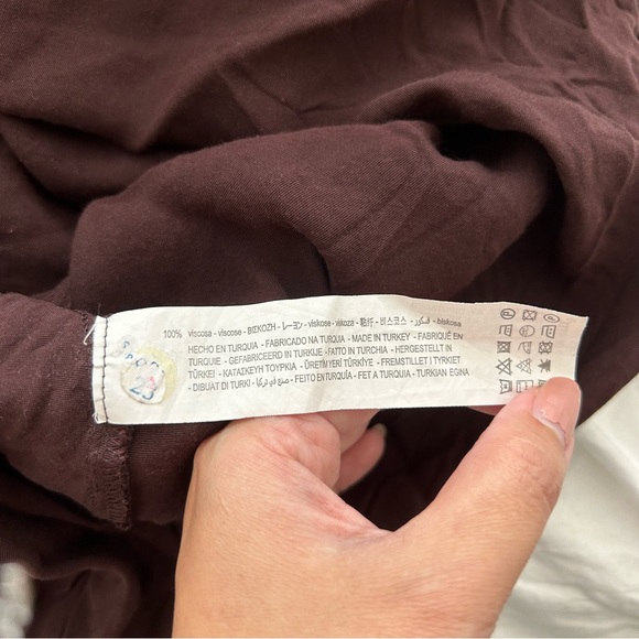 Zara Chocolate Brown Satin Slip Dress - Picture 8 of 11